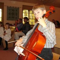 Nolan at cello solo recital